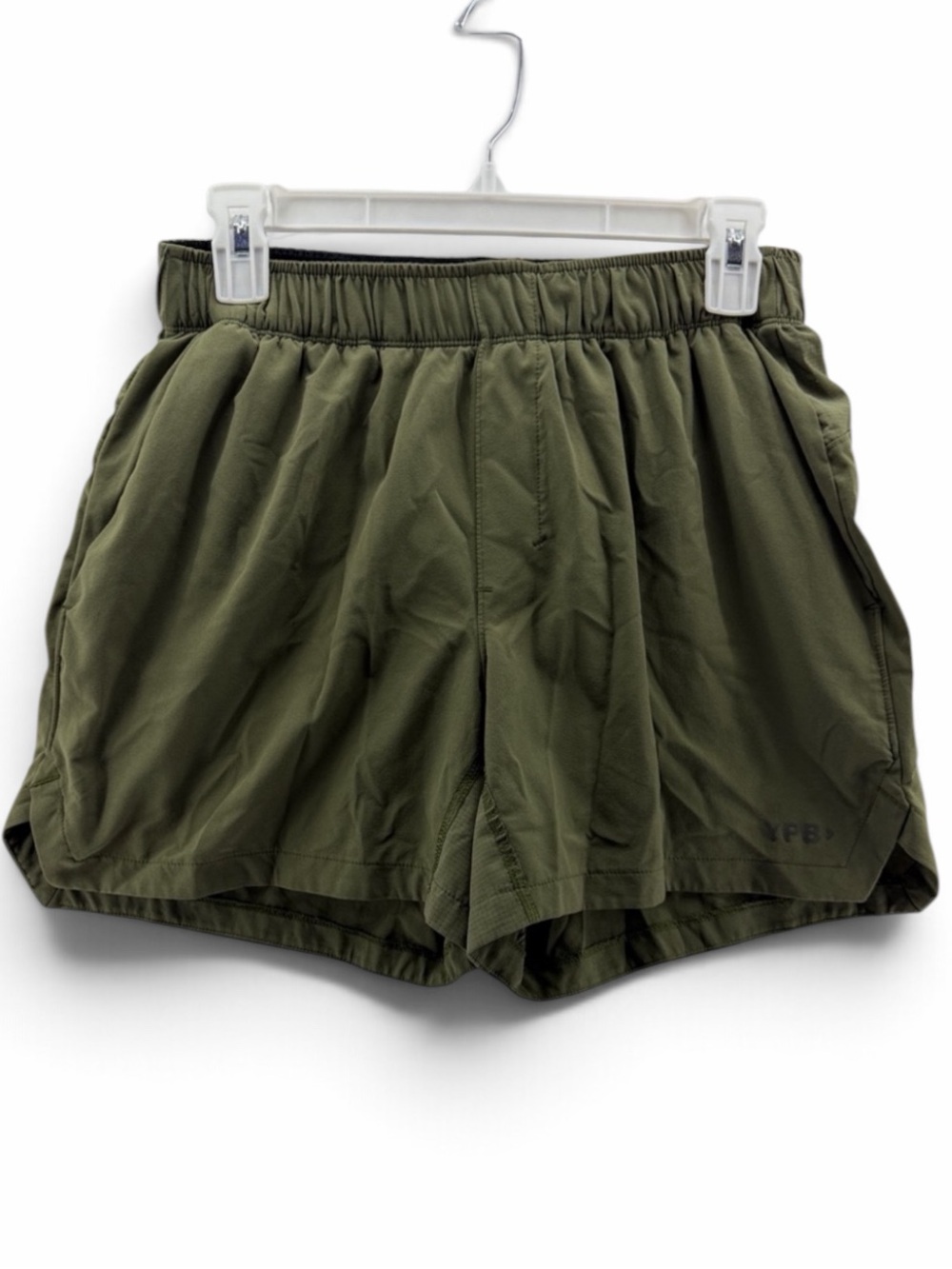 Abercrombie x YPB Men’s Olive Green MotionTEK Running Shorts Size Small